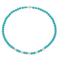 Collana Comete Donna FANTASIA DI PERLE ARGENTO in Turchese Turchese FWQ331 - FWQ331